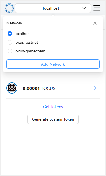 Click the Add Network button