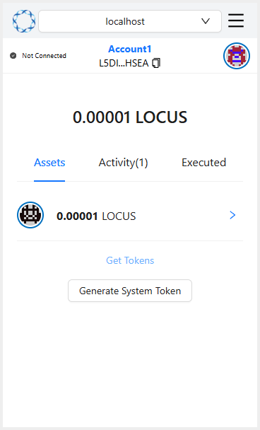 Click the ‘Get Token’ button