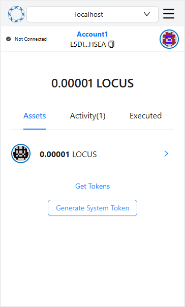Click the Create System Token Button